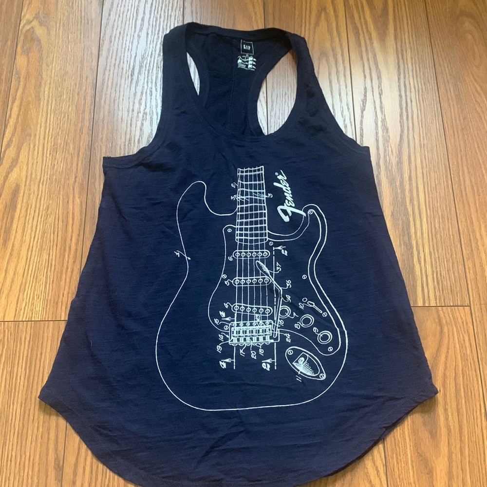 Gap Fender racerback slub knit tank top size XS